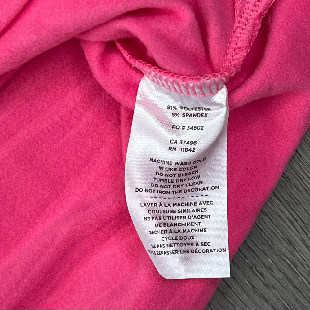 New Levelwear Pullover Jacket 1/4 Zip Womens Small Pink Laurel Valley Golf Club - Picture 11 of 11